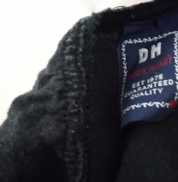 Derek Heart Black Tiered Skirt w/ Black Sequin Flower -Vintage - Picture 9 of 9